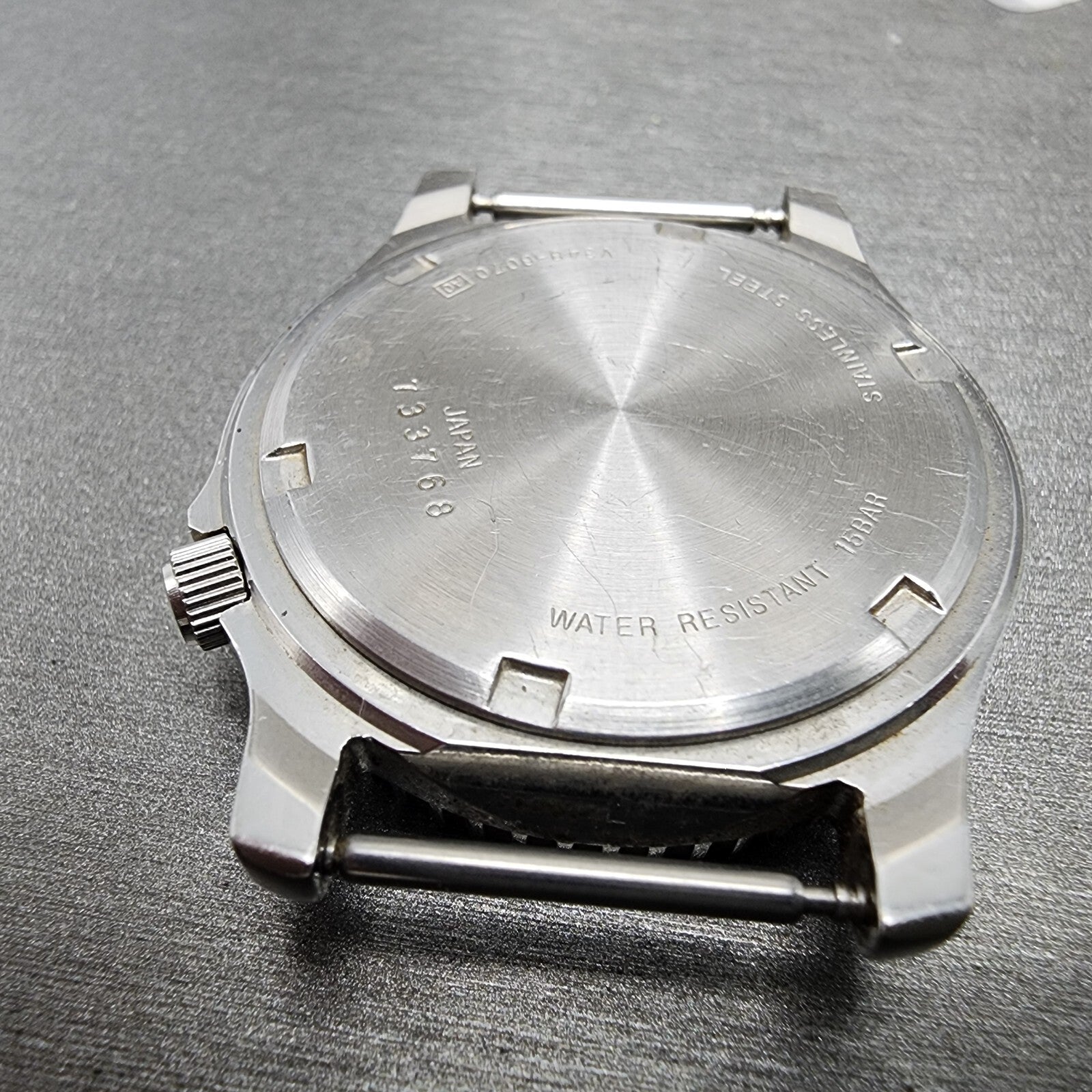 Seiko ALBA Dive Watch Men 36mm Orange Dial Silver Tone Daydate READ! New Battery8