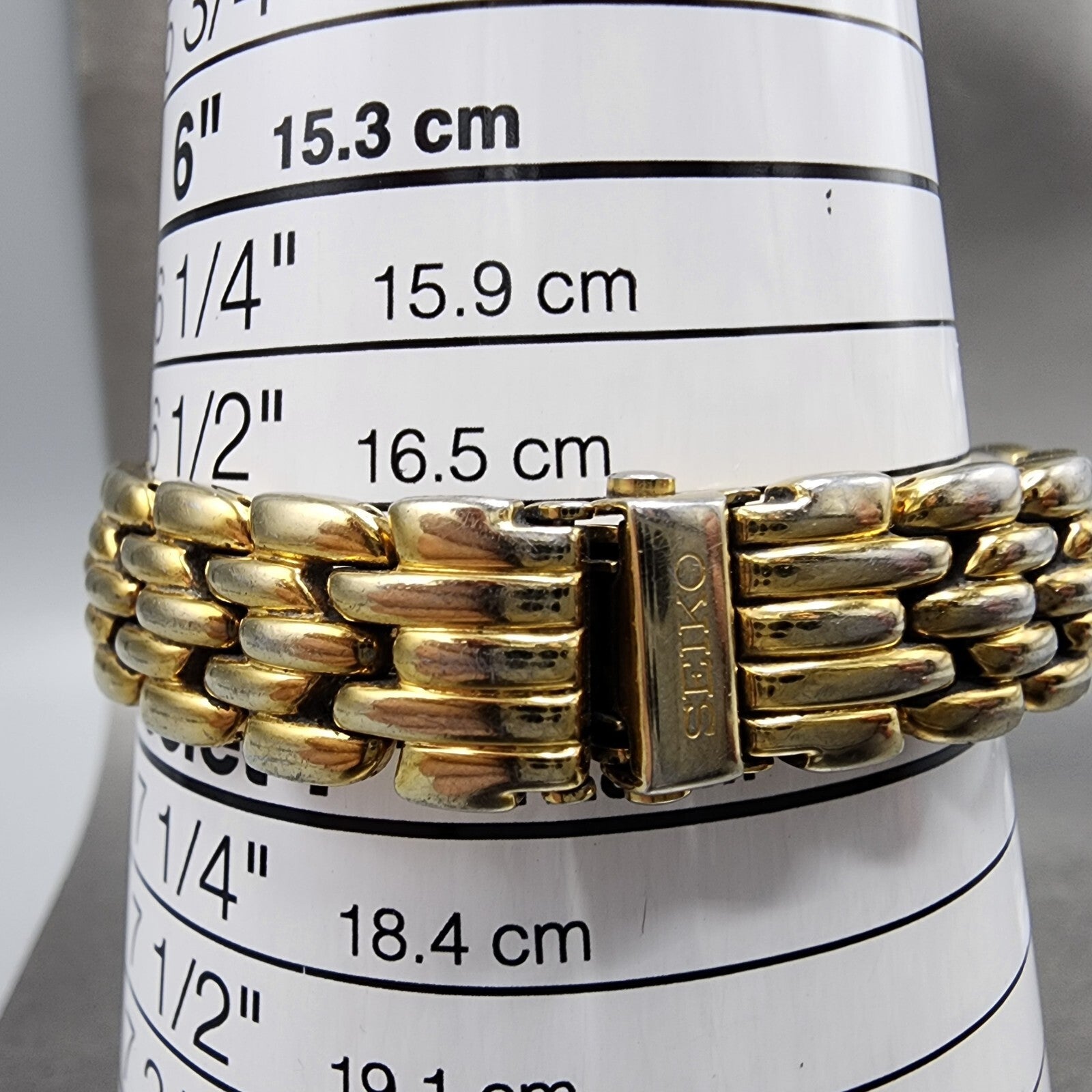Seiko Watch Women 26mm White Dial Gold Tone Date Round 7N890420 New Battery11