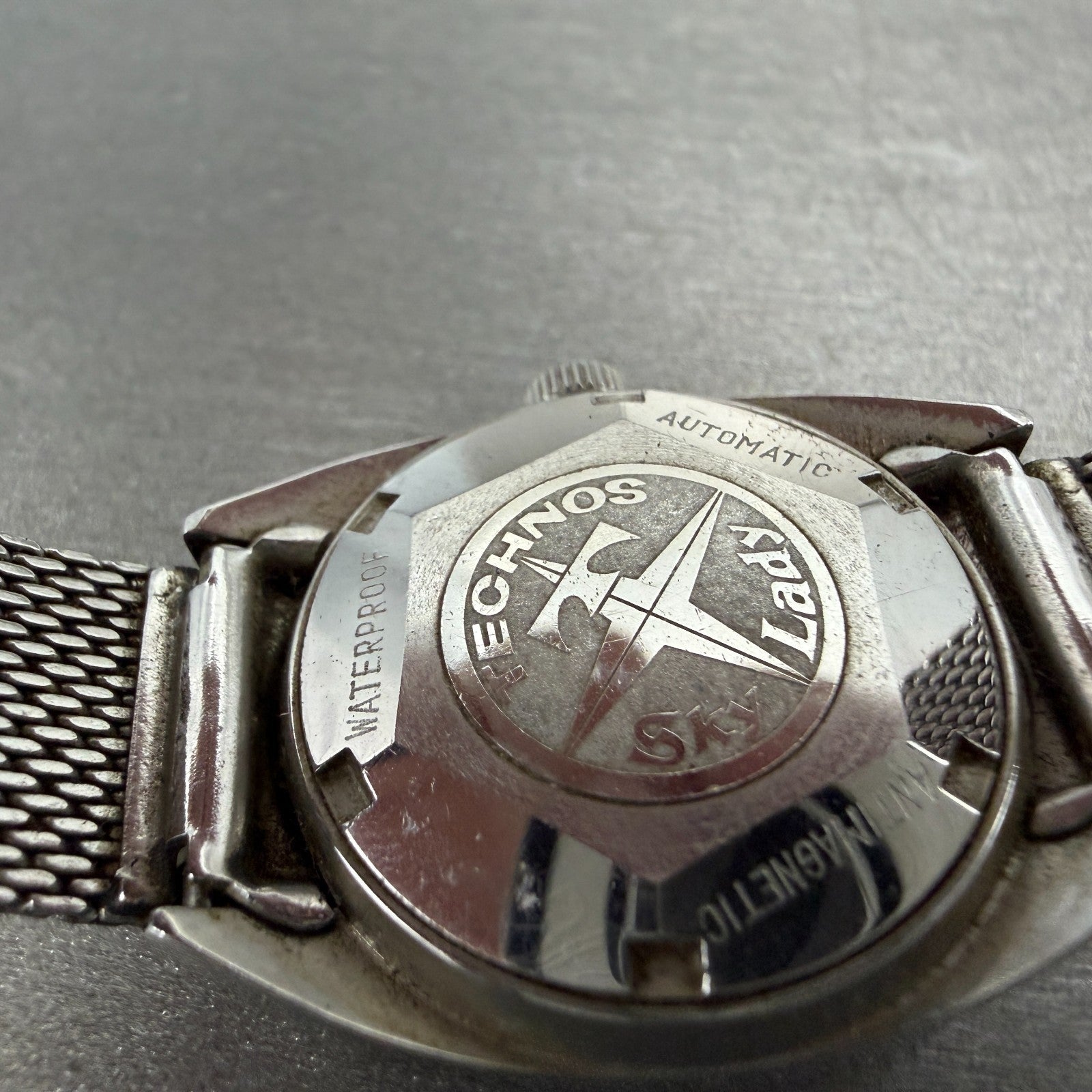 Technos Sky Lady Watch Women 24mm Black Dial Steel Date Automatic  Runs9