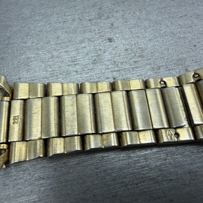 Seiko Bracelet 20mm Stainless Steel Gold Tone Tri Folding Clasp M03N-D-E Japan9