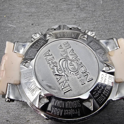 Invicta Sub Aqua Noma III Chronograph Watch Women 42mm Pink Dial Steel New Batt8