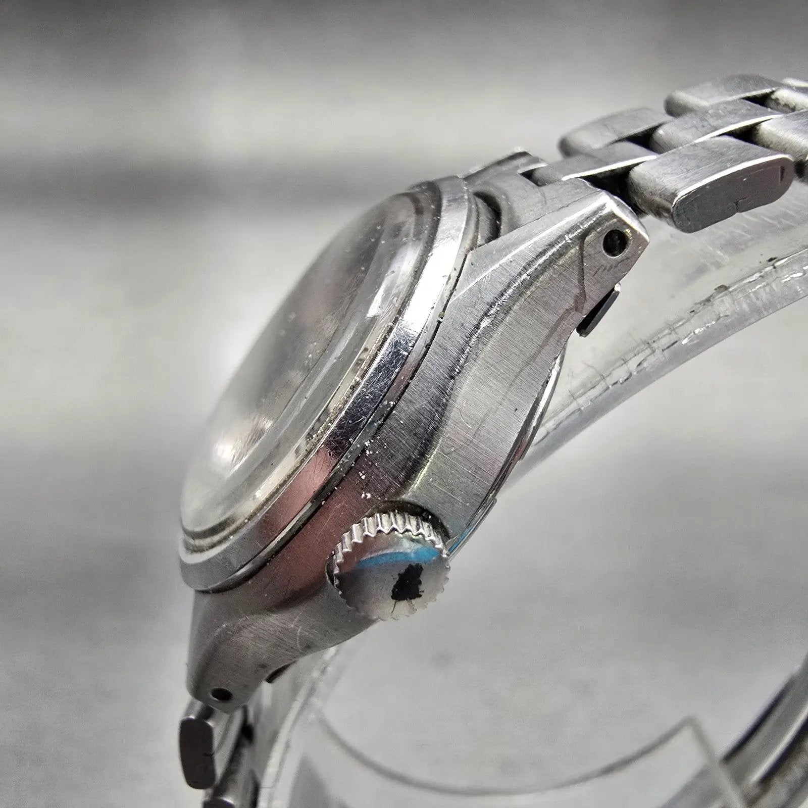Seiko Watch Women 25mm Silver Dial Silver Tone Daydate Round 2626-0090 New Batt2