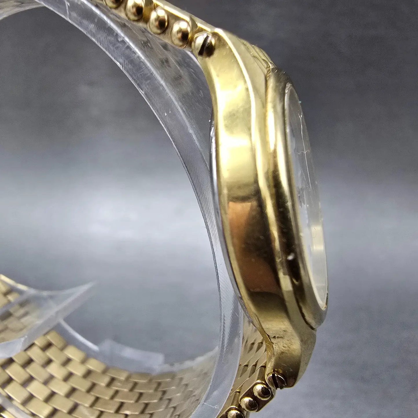 Longines QWR Watch Women 25mm White Dial Gold Tone Date Round New Battery3