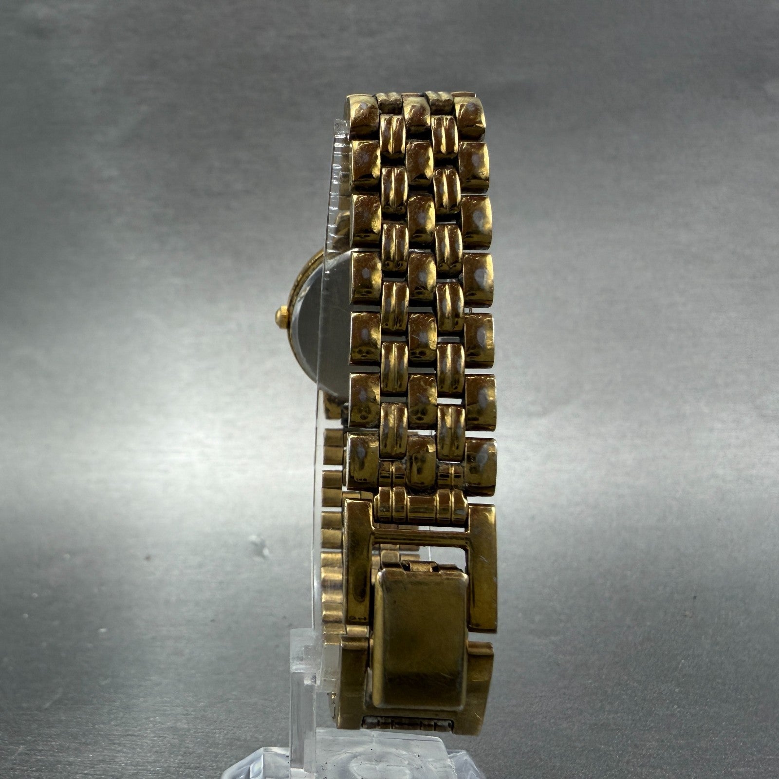 Seiko Watch Women 24mm Champagne Dial Gold Tone Round V701-1781 New Battery7