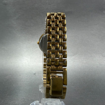 Seiko Watch Women 24mm Champagne Dial Gold Tone Round V701-1781 New Battery7