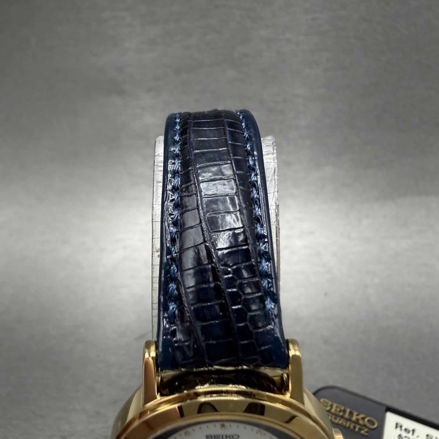 Seiko Moonphase Watch Women 26mm White Dial Gold Tone Round 4K220089 NOS NewBat5