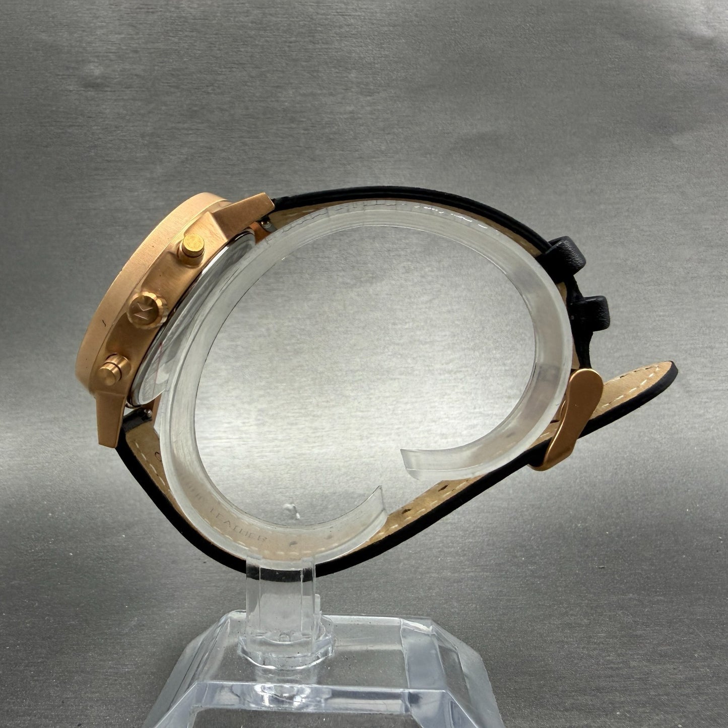 MVMT Nova Crux Watch Women 38mm Black Dial Rose Gold Tone Day New Battery6