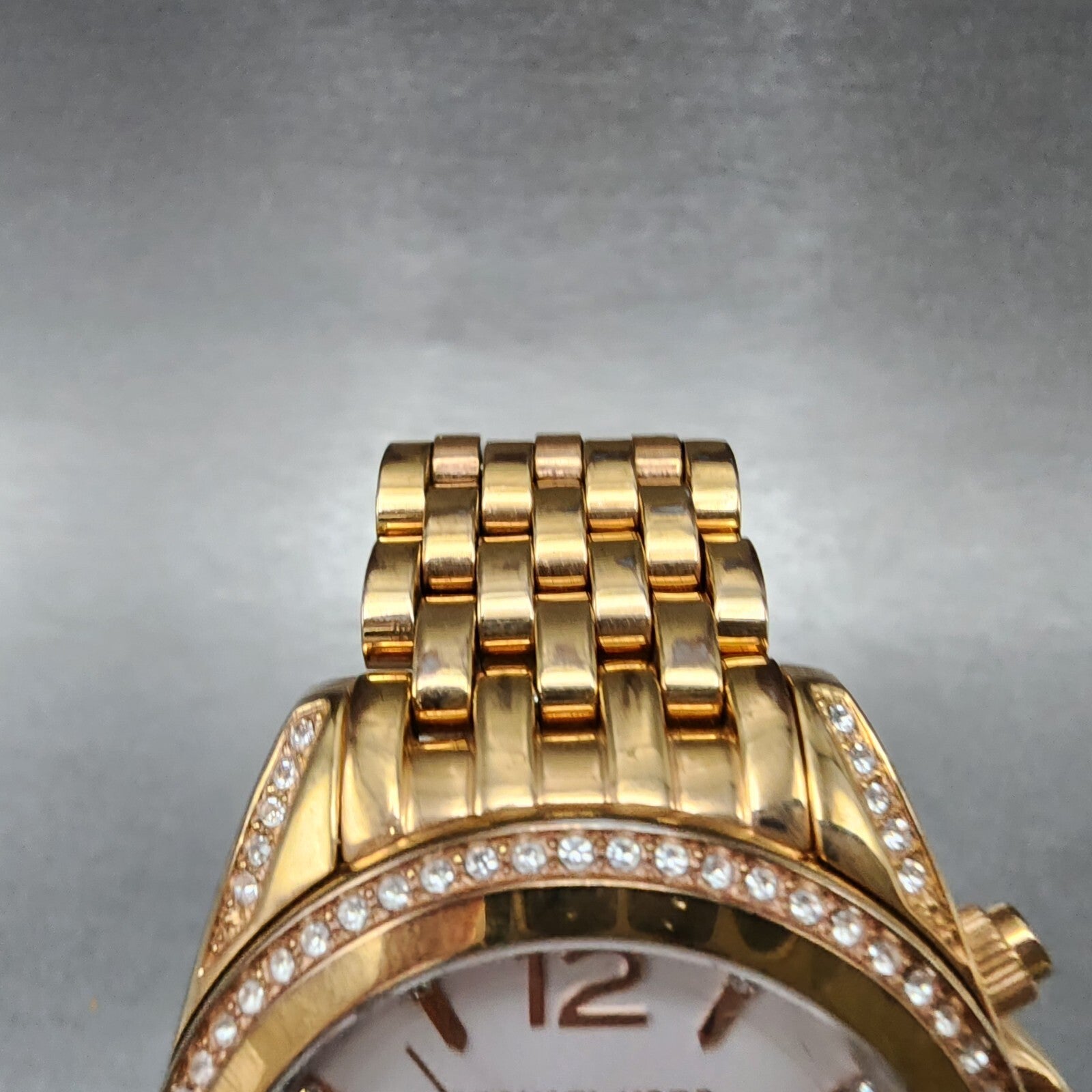Michael Kors Pressley Chronograph Watch Women 40mm White Dial Rose Gold Date4