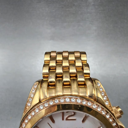 Michael Kors Pressley Chronograph Watch Women 40mm White Dial Rose Gold Date4