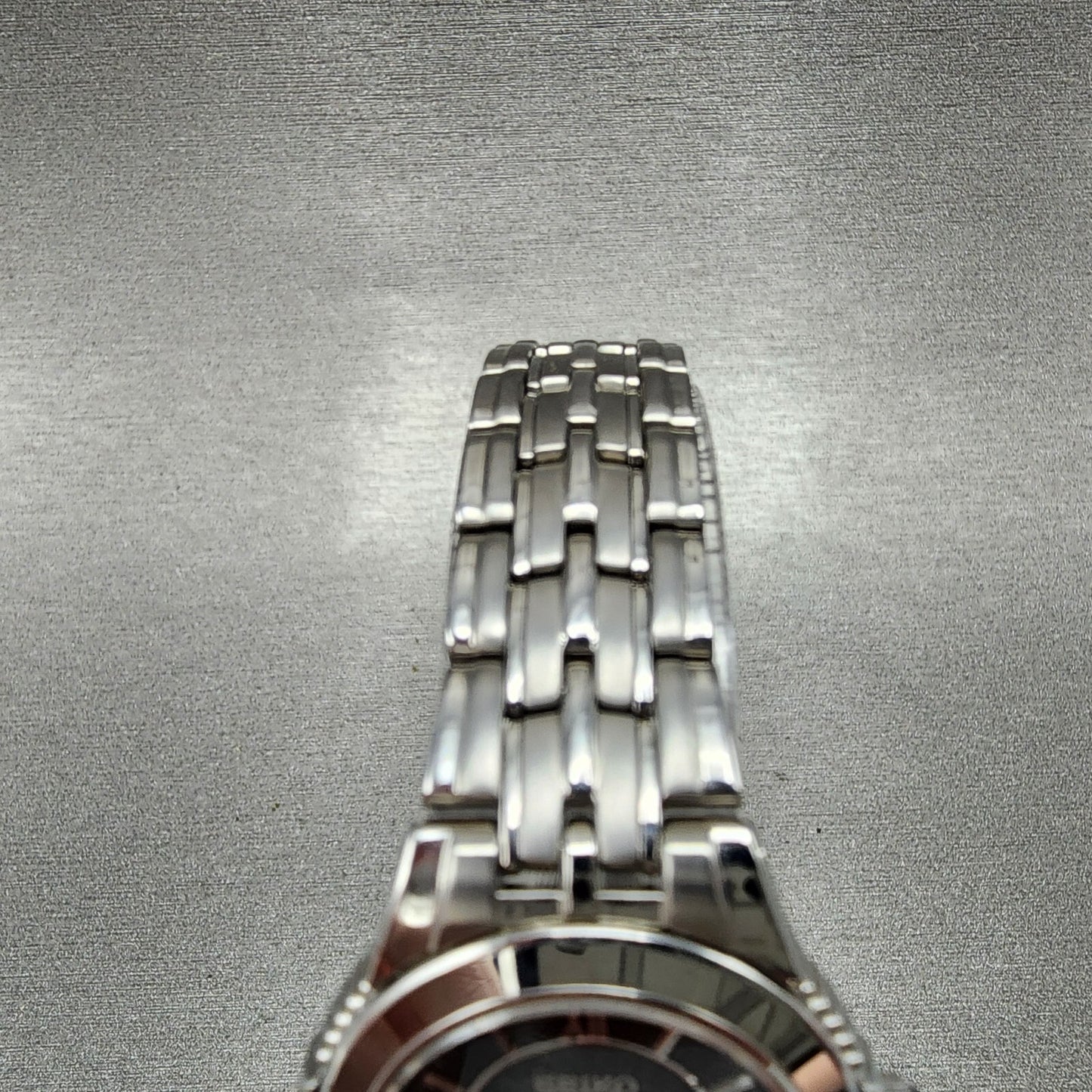 Seiko Watch Women 26mm Black Dial Silver Tone Date 7n820dh0 New Battery4