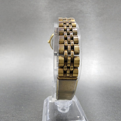 Seiko Watch Women 26mm Cream Dial Gold Tone Round 2A220A10 New Battery7
