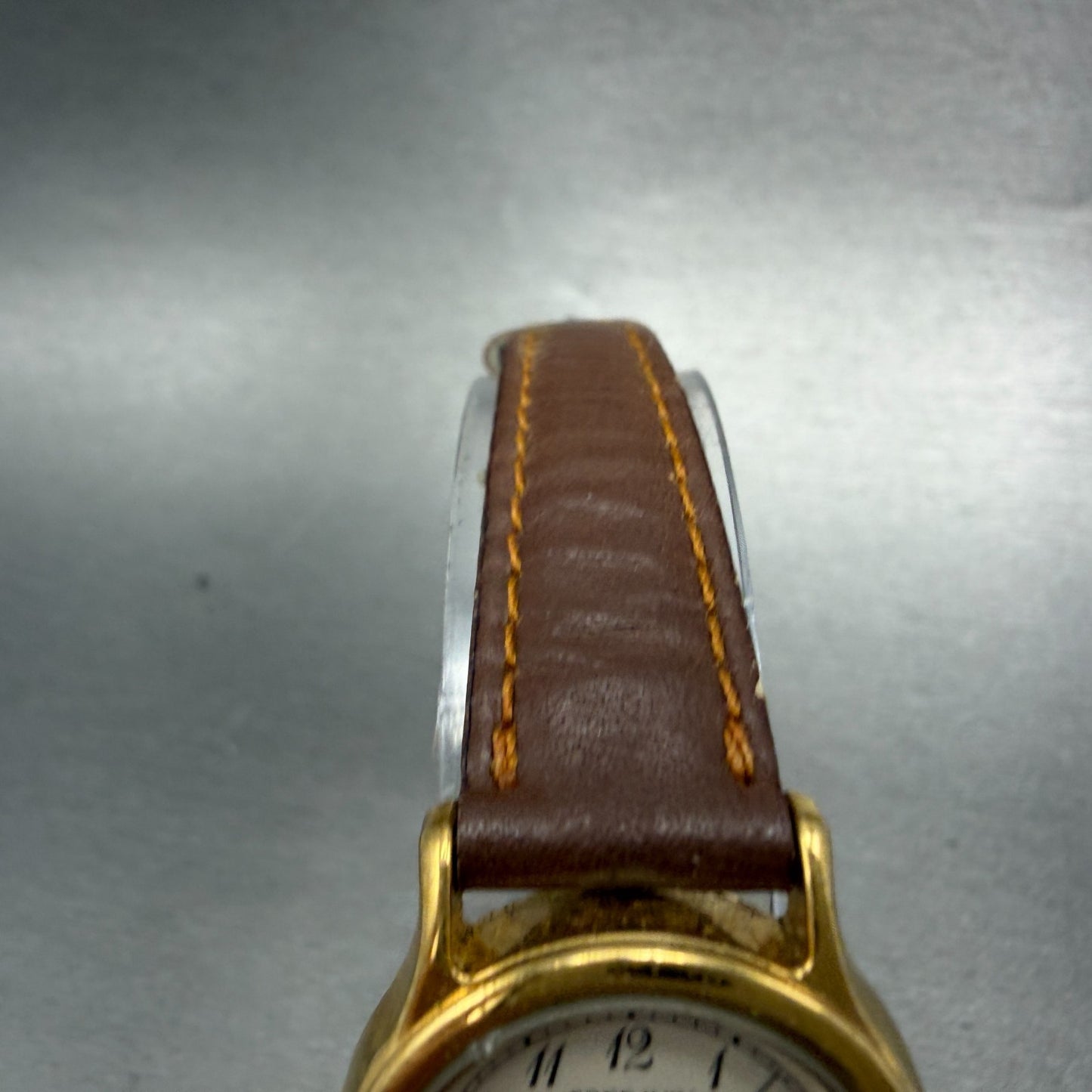Citizen Free Way Watch Women 24mm White Dial Gold Tone 7630-S34961 New Battery5
