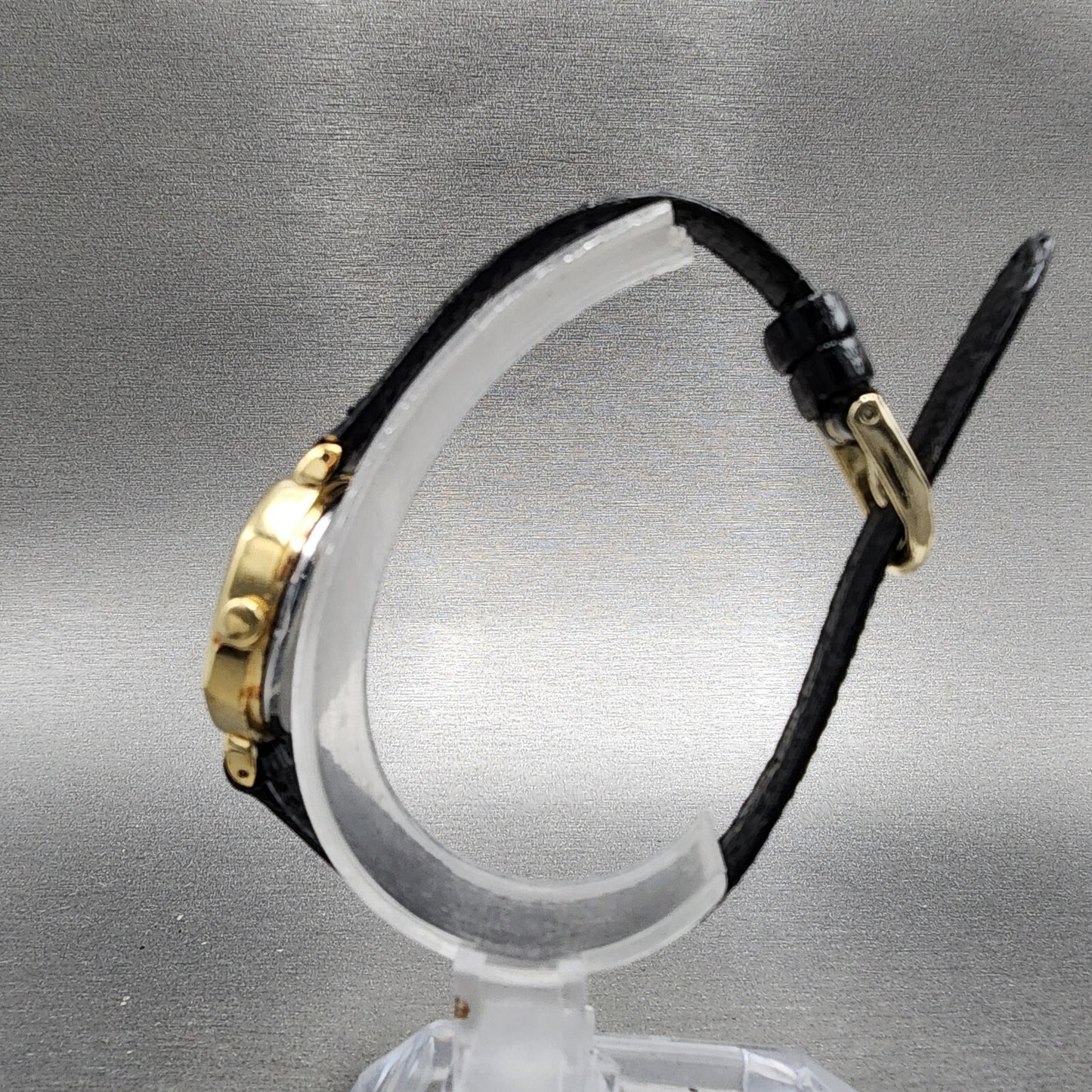 Seiko Watch Women 24mm Champagne Dial Gold Tone Octagon 14215240 New Battery6