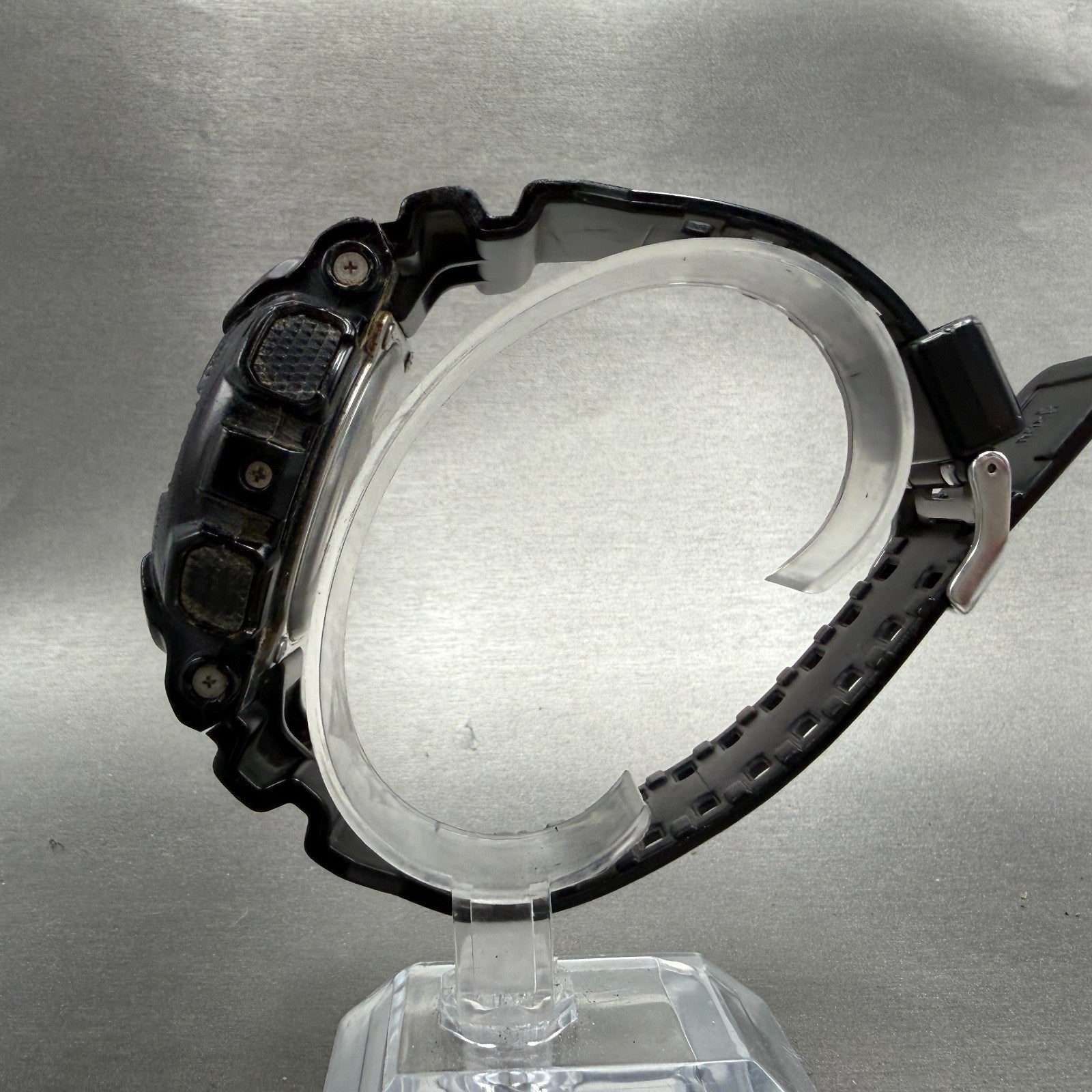 Casio G-Shock GD-110 Watch Men 51mm Black Silver Alarm Chronograph New Battery G6
