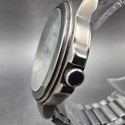 Seiko Alba Titanium Watch Men 35mm Silver Dial Silver Tone V501-0DN0 New Batt JN2