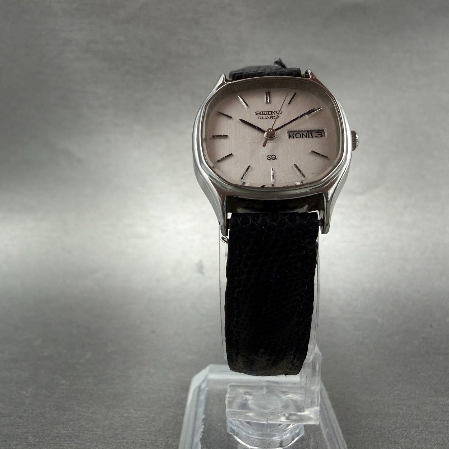 Seiko SQ Watch Women 24mm Silver Dial Silver Tone Octagon 3423-5060 New Battery5