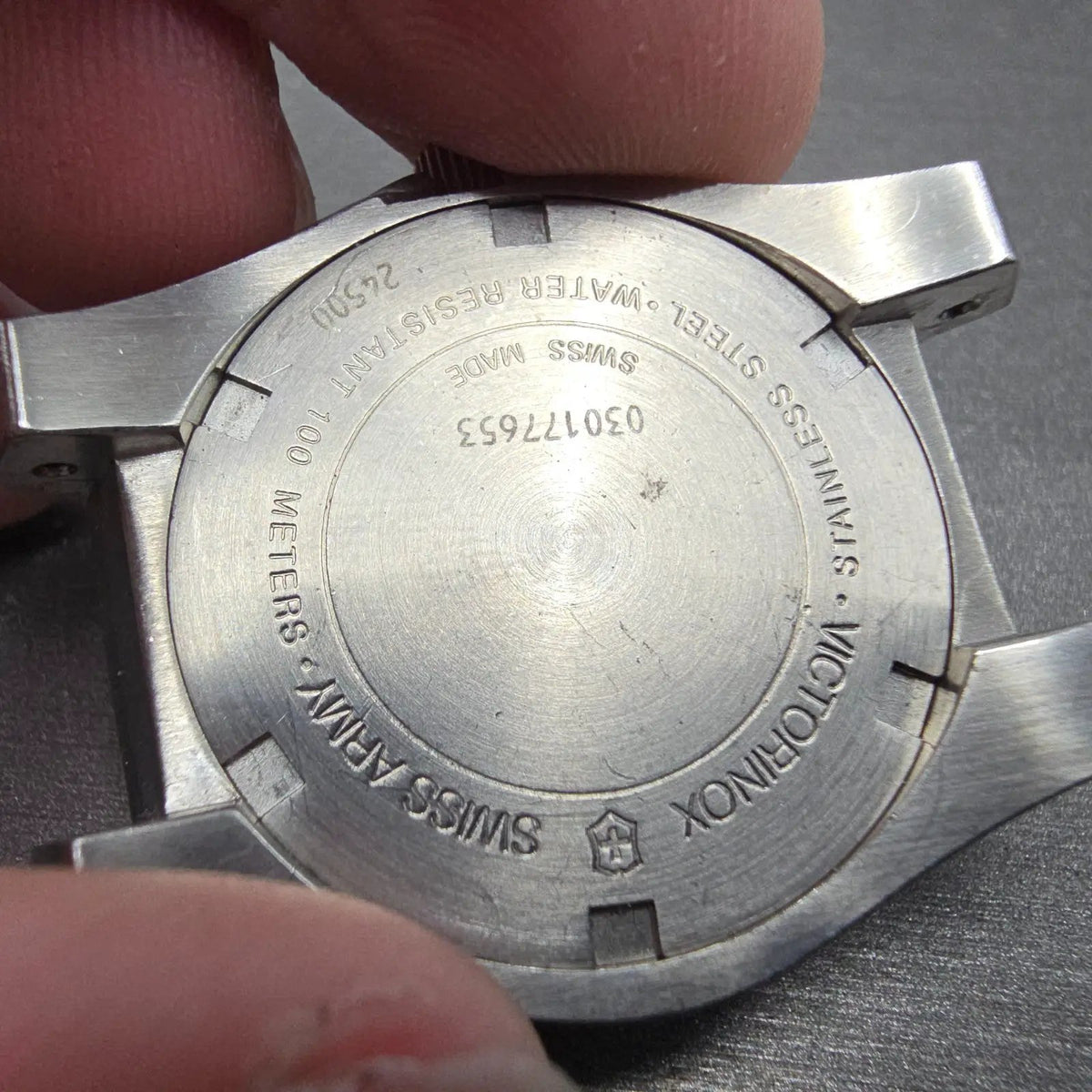 Swiss Army Excursion Watch Women 30mm White Dial Silver Date PARTS 245007