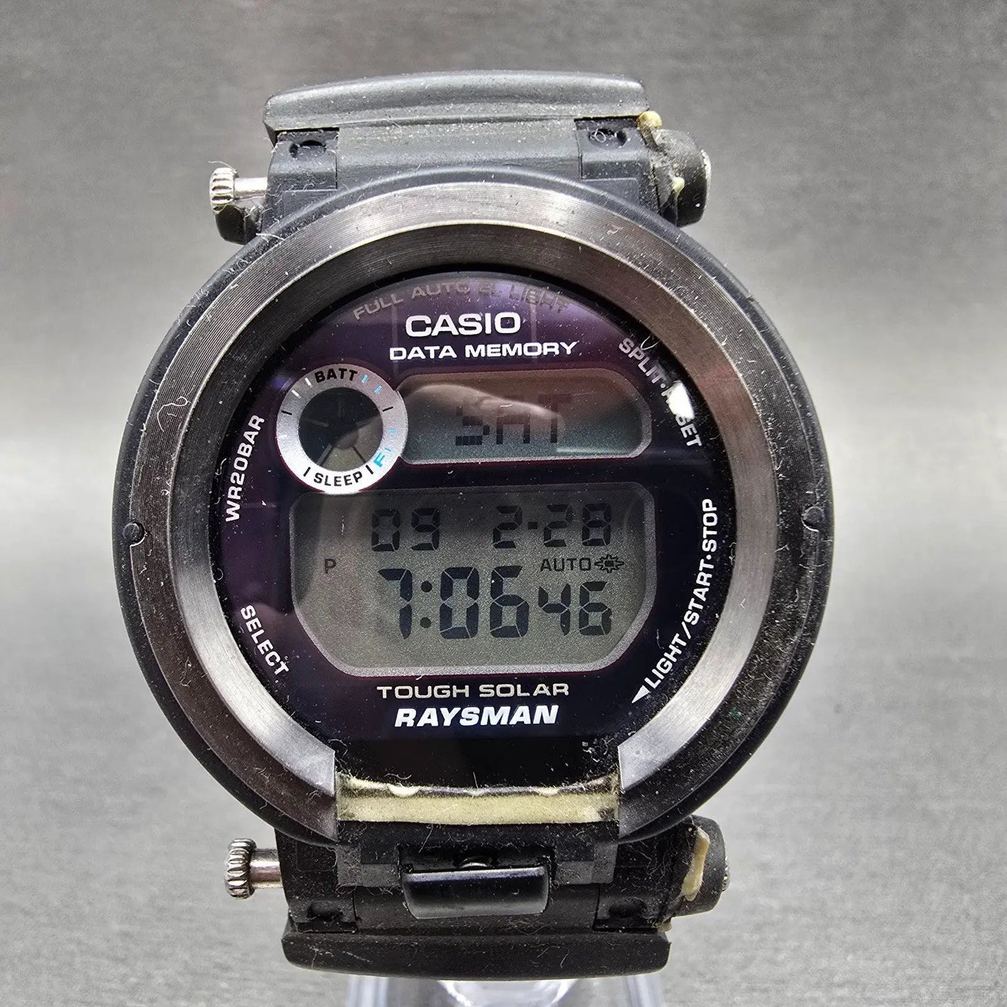 Casio G-Shock Raysman DW-9350 Watch Men 43mm Black Alarm Chronograph Works0