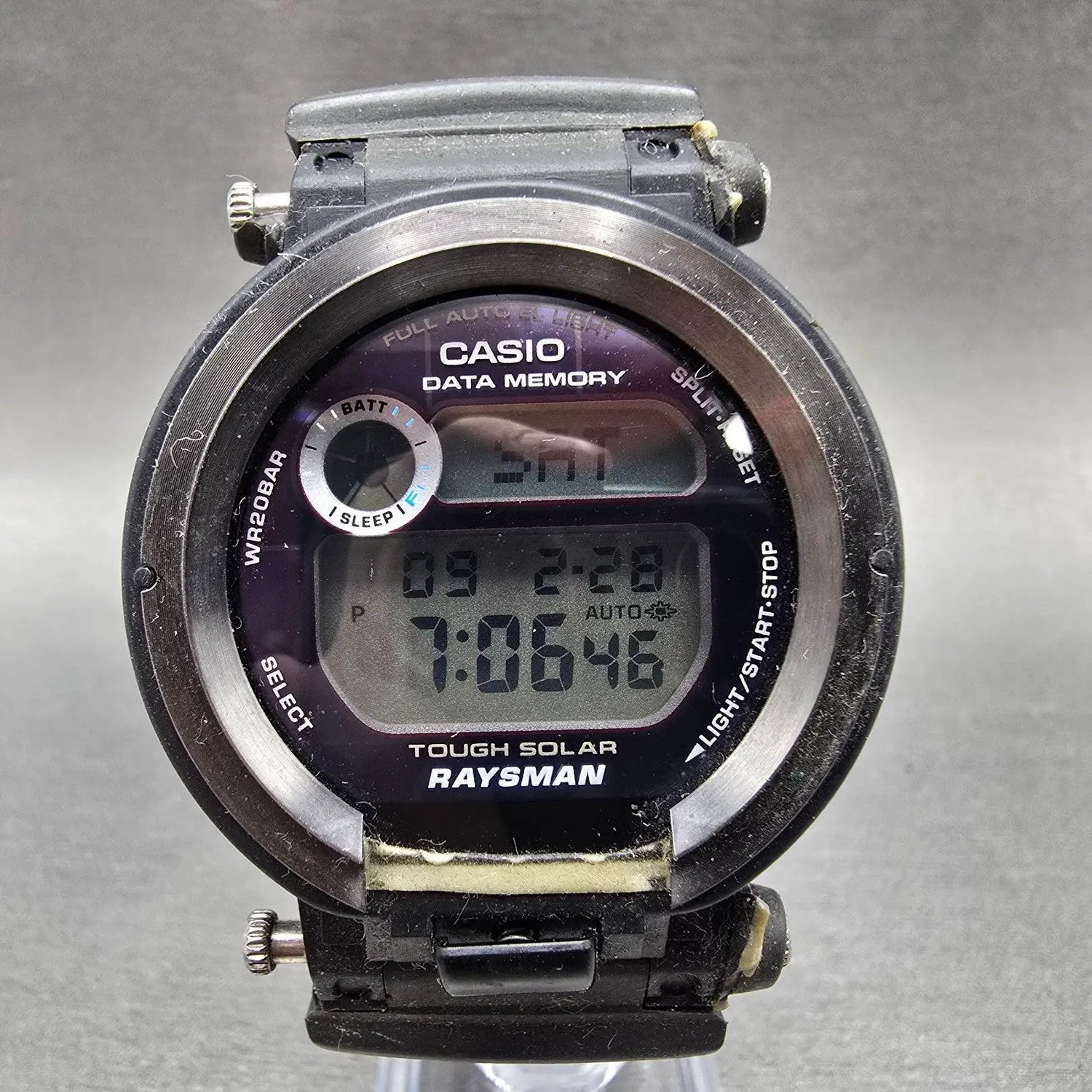 Casio G-Shock Raysman DW-9350 Watch Men 43mm Black Alarm Chronograph Works0