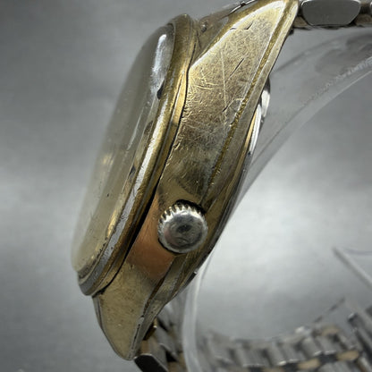 Seiko 3003 Quartz Watch Men 36mm Champagne Dial Gold Tone Daydate 38637049 PART3
