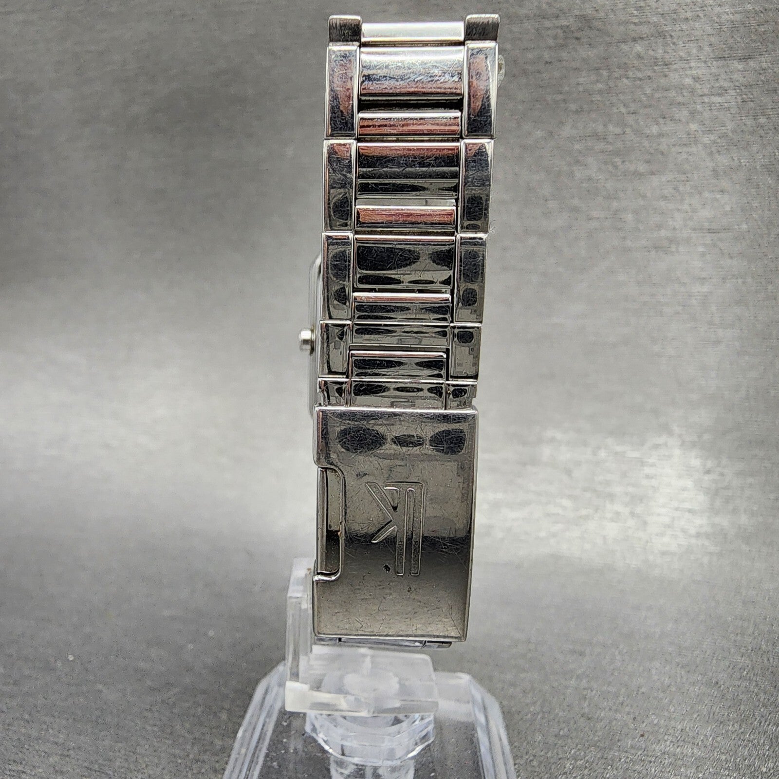 Seiko Lukia Tank Watch Women 20mm Pink Dial Silver Tone Rectangle New Battery7