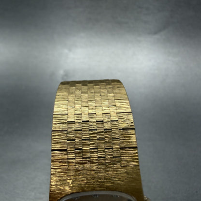 Wittnauer Watch Women 24mm Gold Dial Gold Tone Oval Diamond Markers New Battery4