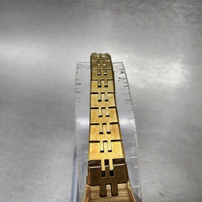 Seiko Watch Women 17mm Gold Dial Gold Tone Manual Round Runs 1106394