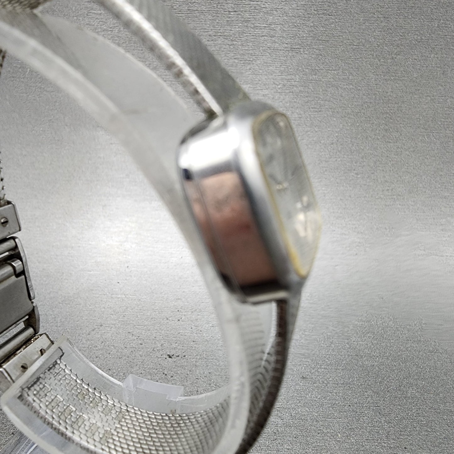 Rado Silky Watch Women 22mm Silver Dial Stainless Steel Rectangle Manual Wind3