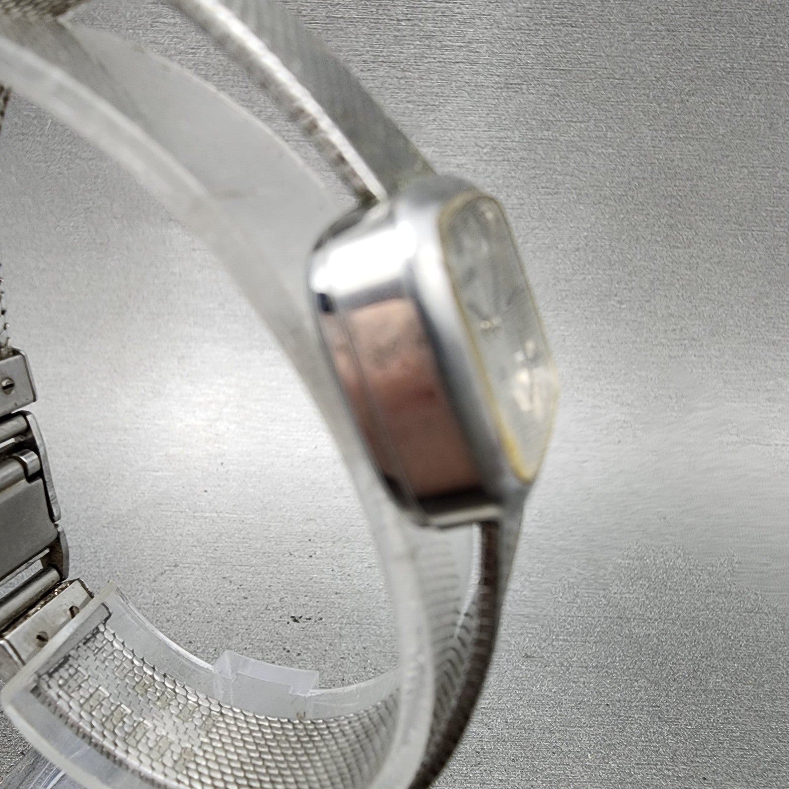 Rado Silky Watch Women 22mm Silver Dial Stainless Steel Rectangle Manual Wind3