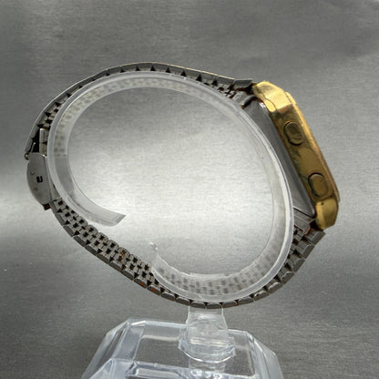 Seiko Analog Digital Watch Men 31mm Gold Tone Alarm Chrono H357-5000 PARTS9