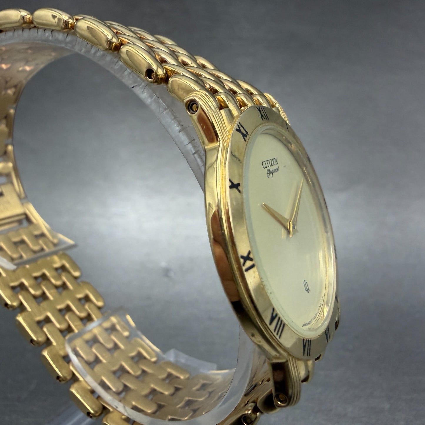 Citizen Elegance Watch Men 33mm Champagne Dial Gold Tone Round 4620-S25996 Runs3