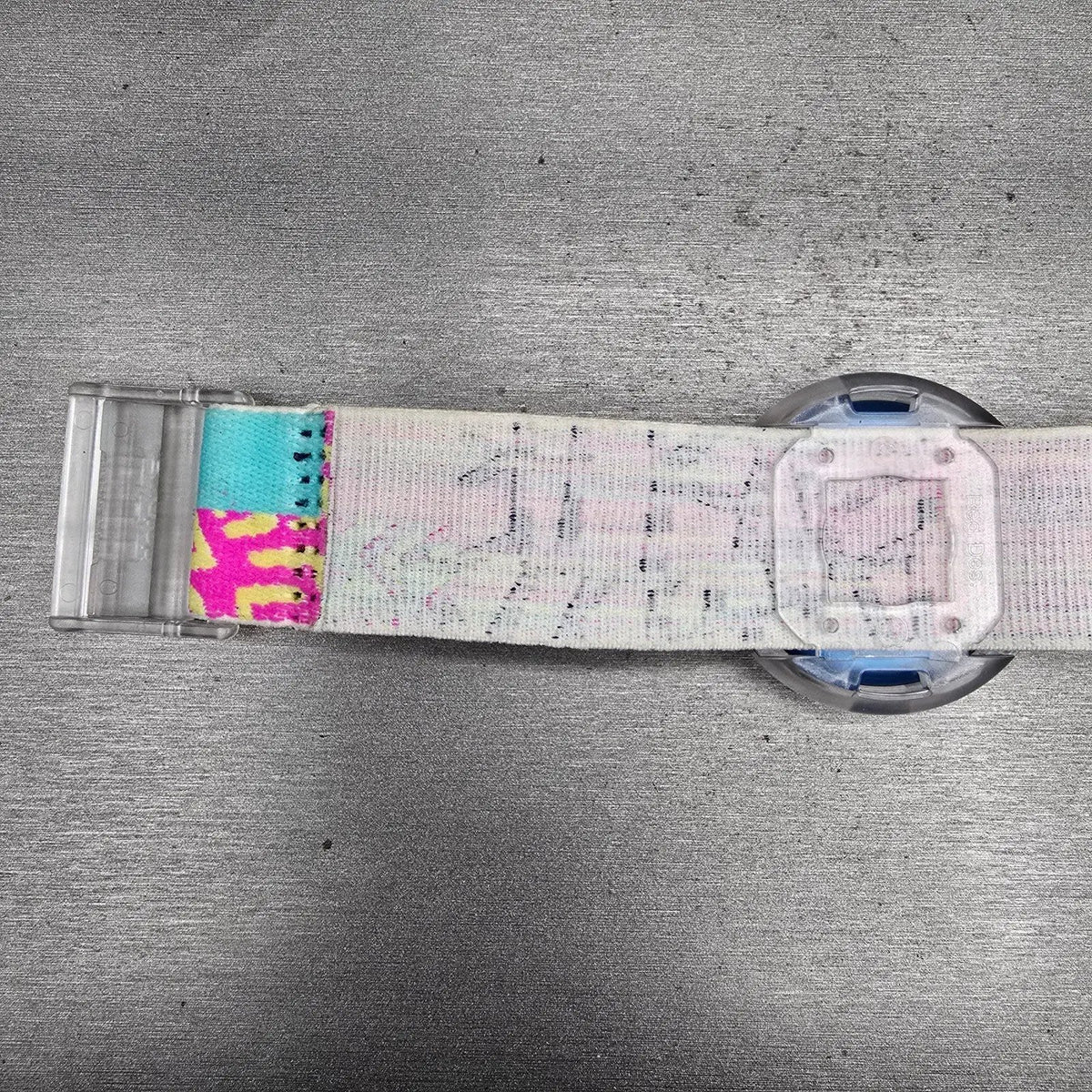 Swatch Pop Photofish Watch Women 47mm Blue Dial Round PWN101 New Battery VTG13