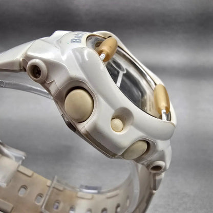 Casio Baby-G BG-169R Watch Women 43mm White Dial White Alarm Chrono New BatteryL3