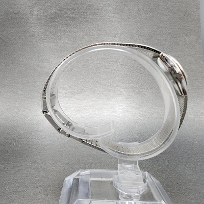 Seiko Watch Women 19mm Silver Dial Silver Tone Round 160079 New Battery8