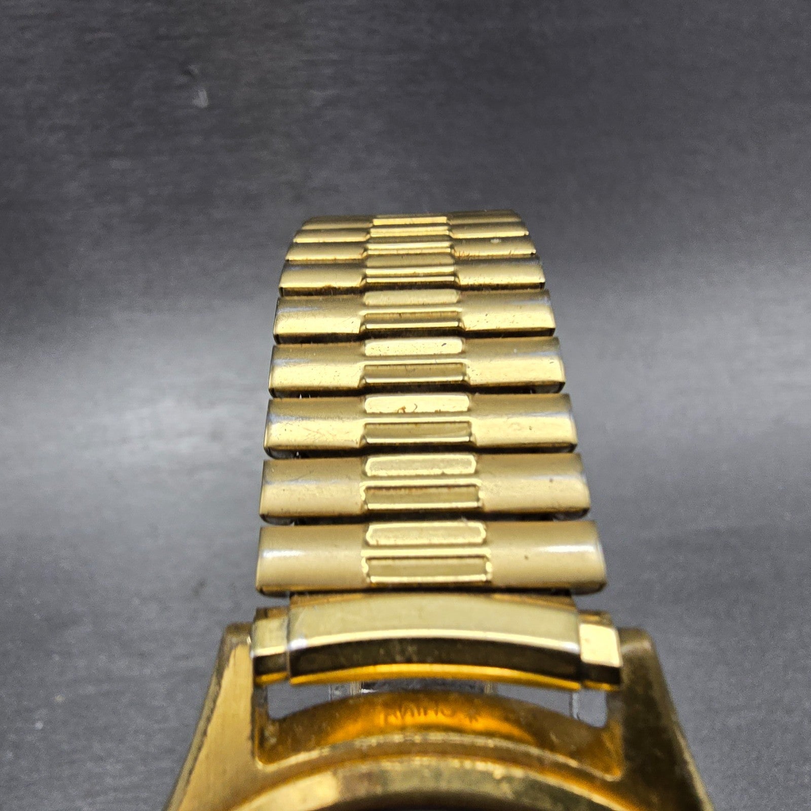 Seiko Railroad Approved Watch Men 37mm White Dial Gold Tone Daydate Round PARTS5