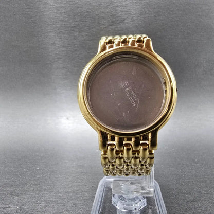Seiko 7N29-F070 Watch Case & Bracelet Gold Tone Round 33mm W/Crystal Vintage5