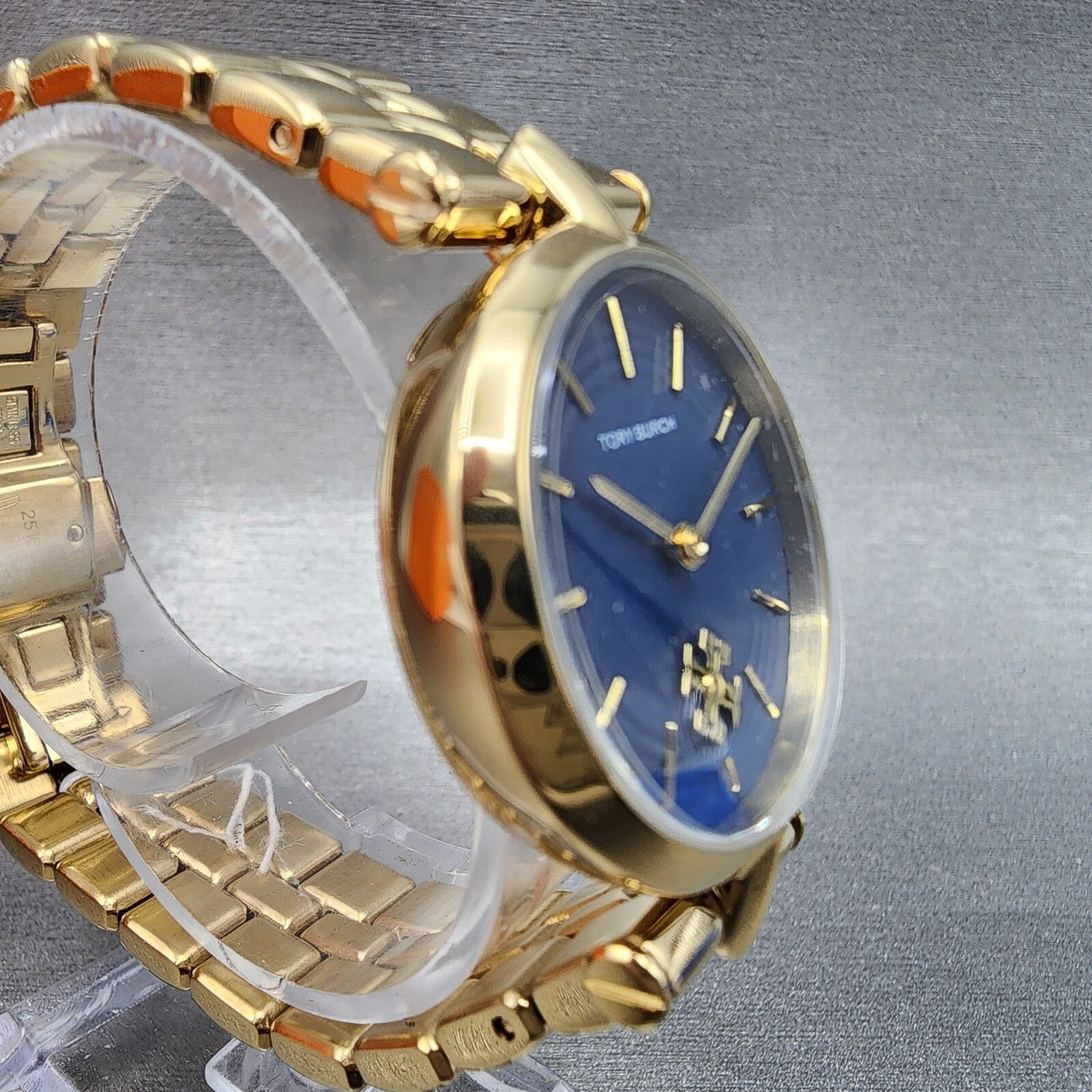 Tory Burch Kira Watch Women 30mm Blue Dial Gold Tone Round TBW2043 Quartz4