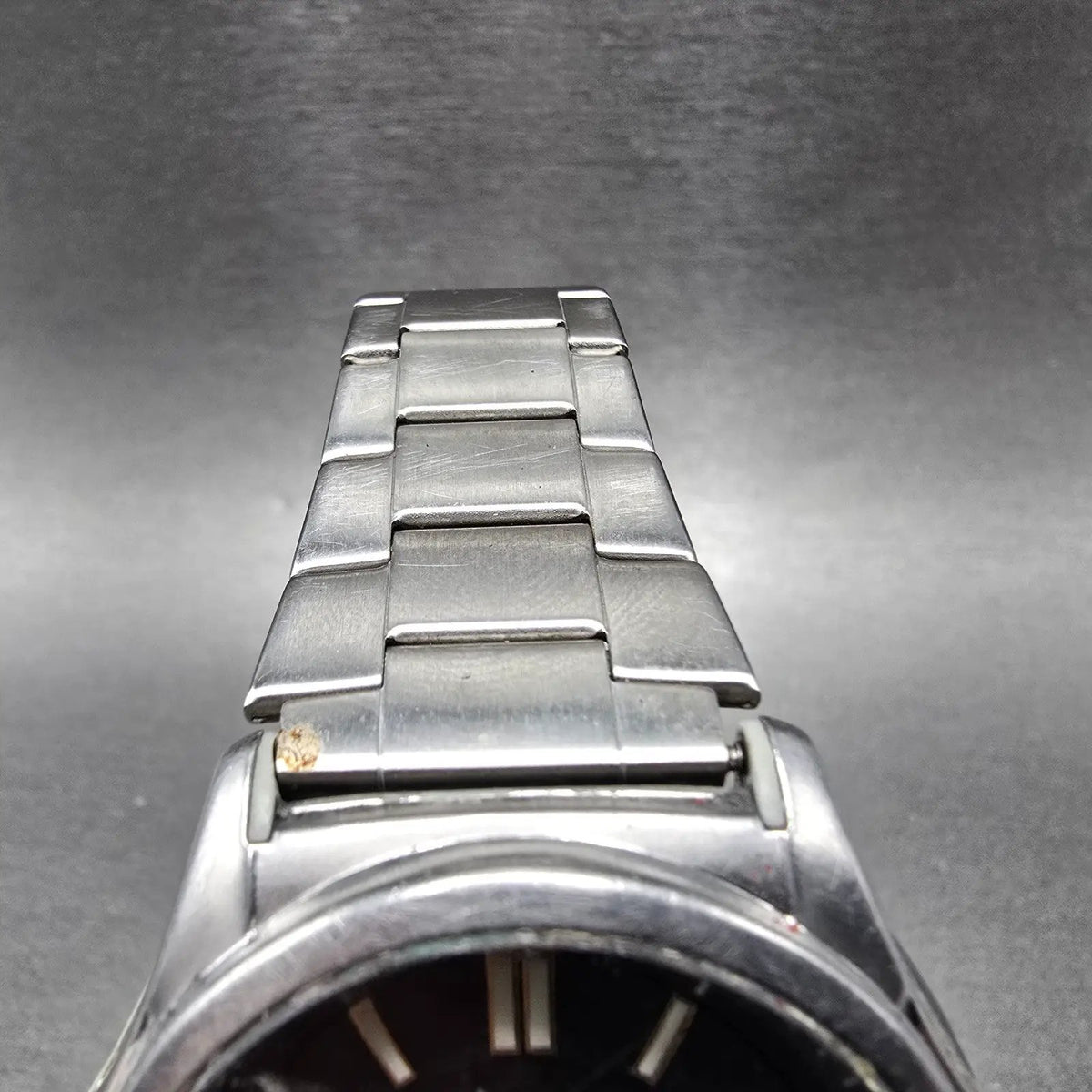 Casio Wave Ceptor Watch Men 42mm Black Dial Steel Solar Analog Digital Works JPl4