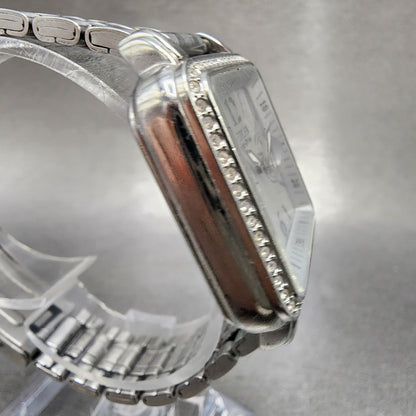 Citizen EcoDrive Tank Watch Women 32mm MOP Dial Silver Tone Daydate Runs3