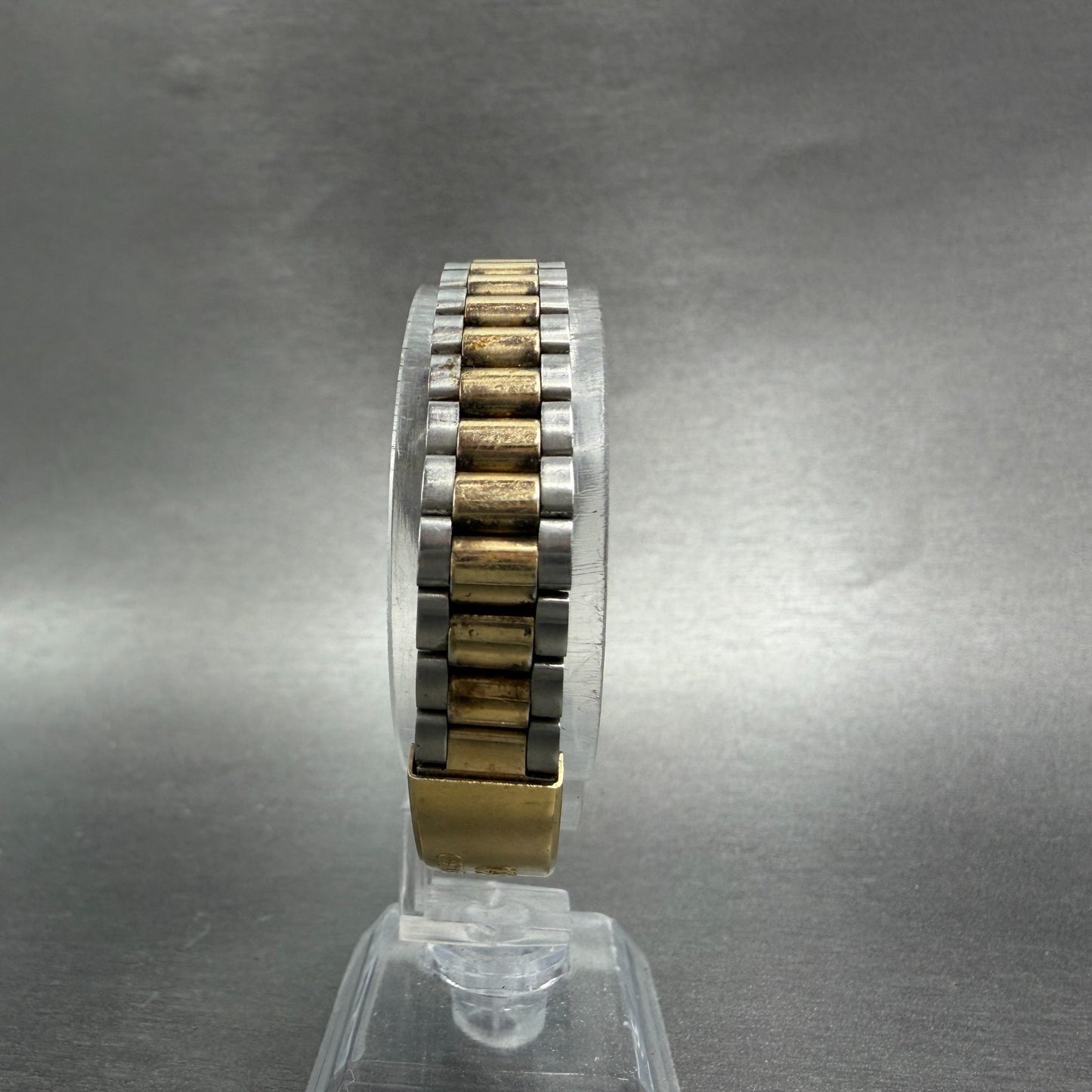 Seiko SQ Watch Women 24mm Silver Dial Two Tone Daydate 8523-0050 New Battery HJ77
