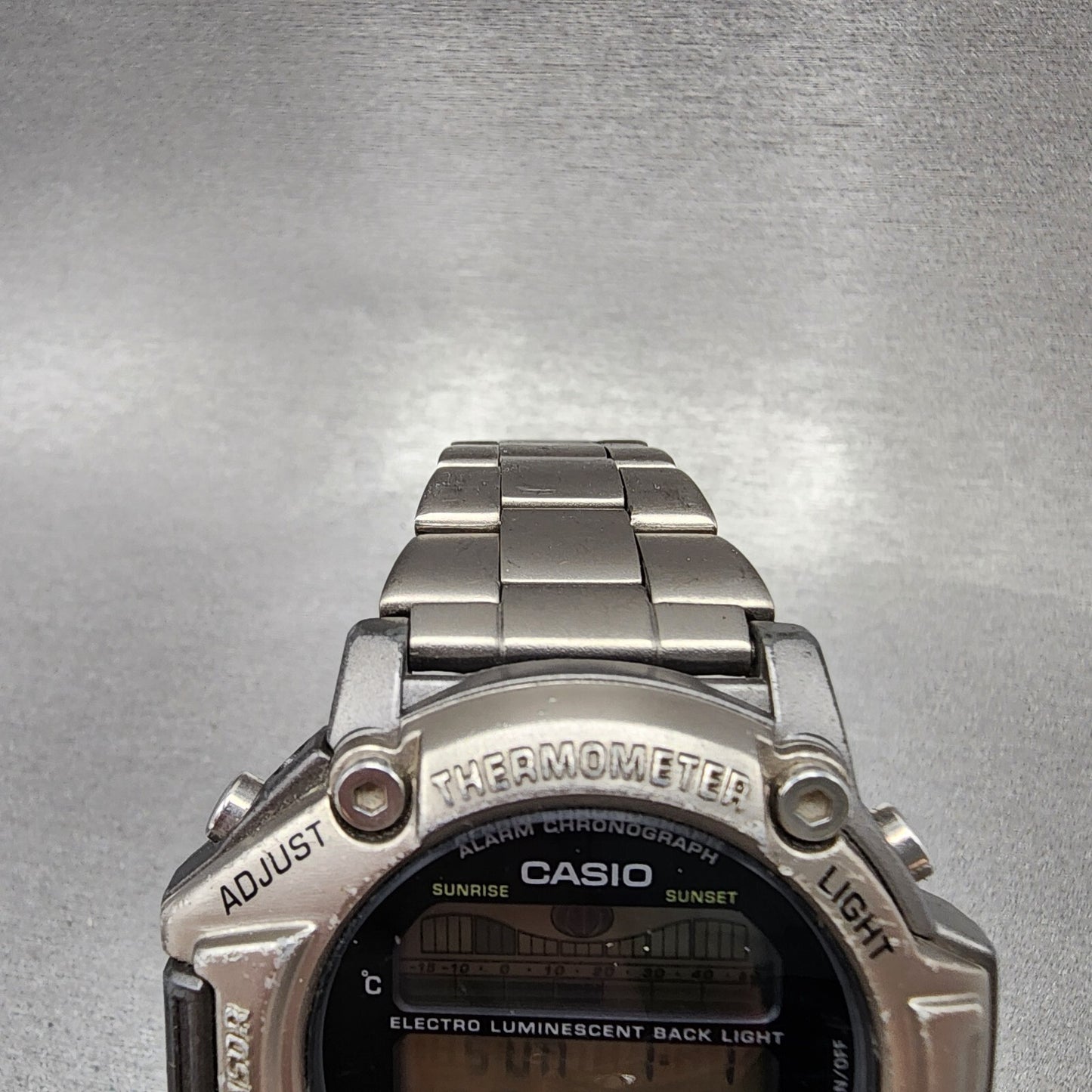 Casio Pro Trek PRT-111 Watch Men 47mm Digital Titanium Thermometer New Battery