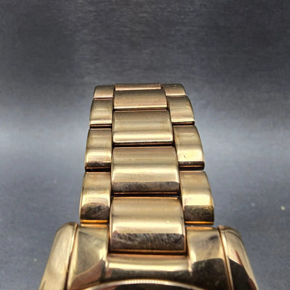Emporio Armani Valente Watch Men 42mm Brown Dial Rose Gold Small Seconds Newbat5