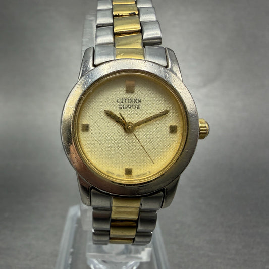 Citizen Watch Women 23mm Champagne Dial Two Tone Round 1032-S77121 New Battery0