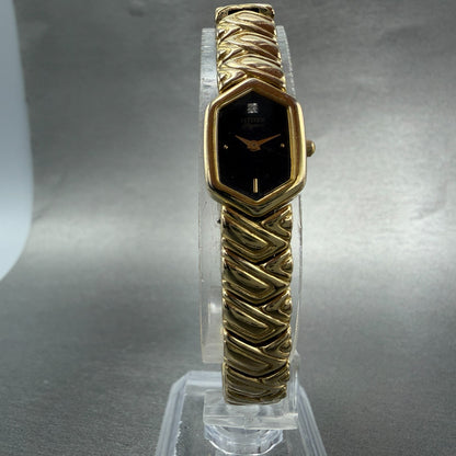 Citizen Elegance Watch Women 14mm Black Dial gold Tone 5421-F42627 New Battery5