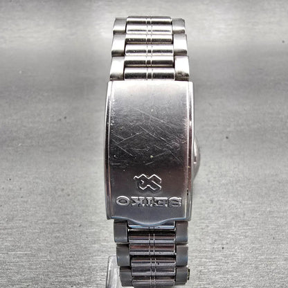 Seiko SQ Watch Men 36mm Silver Dial Silver Tone Daydate Round 5Y23-7029 New Batt9