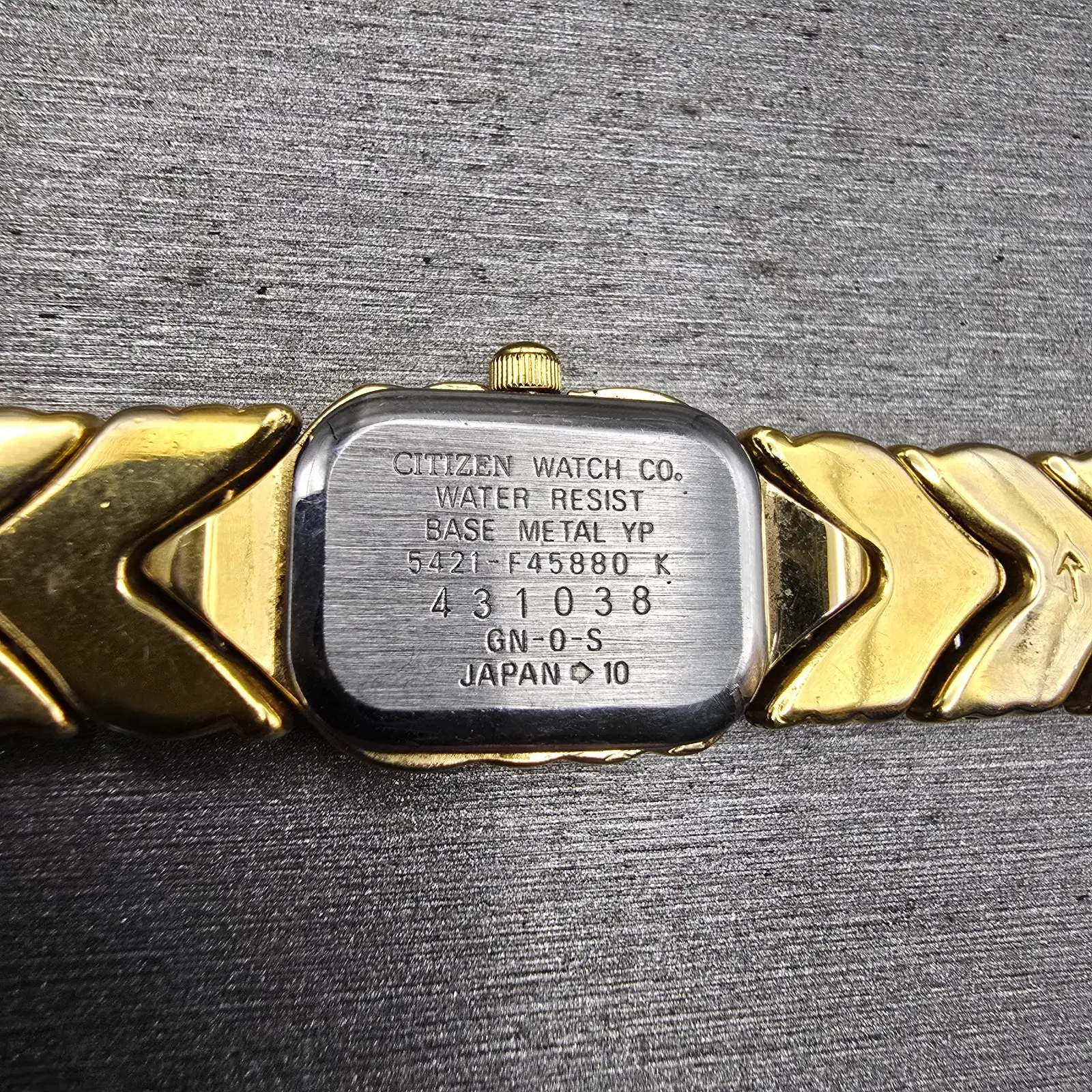 Citizen Elegance Watch Women 15mm Blue Dial Gold Tone 5421-F45880 New Battery10