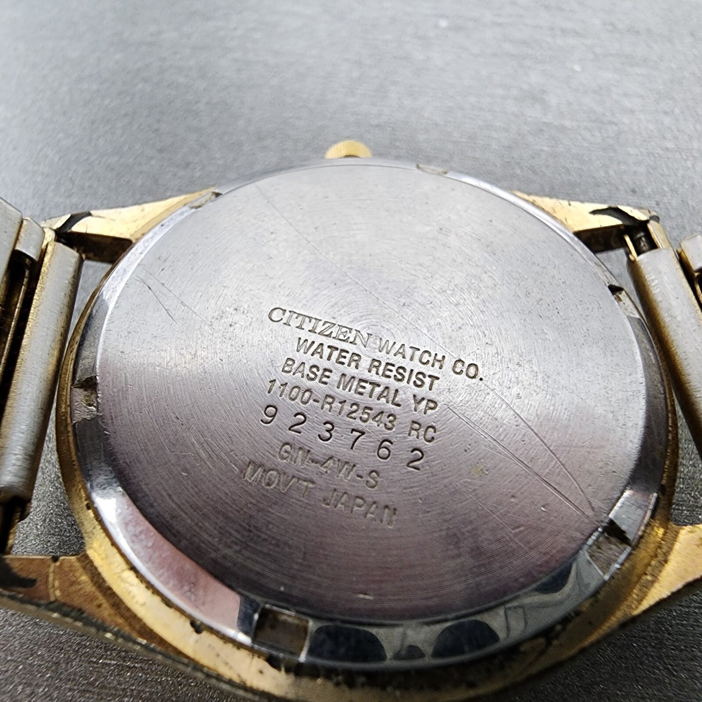 Citizen CQ President Watch Men 35mm Gold Dial Gold Tone 1100R12543 PARTS10