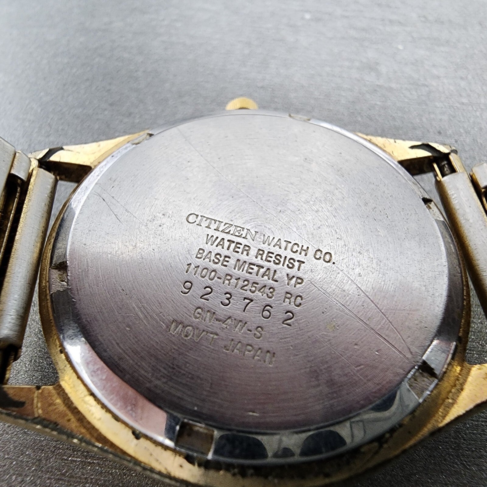 Citizen CQ President Watch Men 35mm Gold Dial Gold Tone 1100R12543 PARTS10