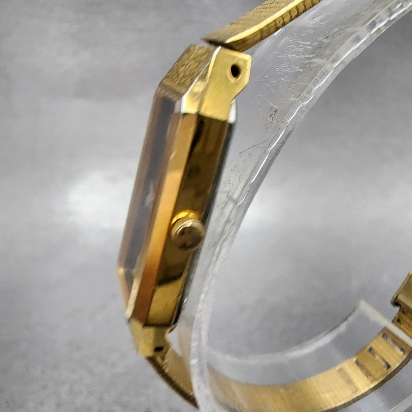 Citizen CQ Tank Watch Women 13mm Black Dial Gold Tone 2250223373 New Battery2