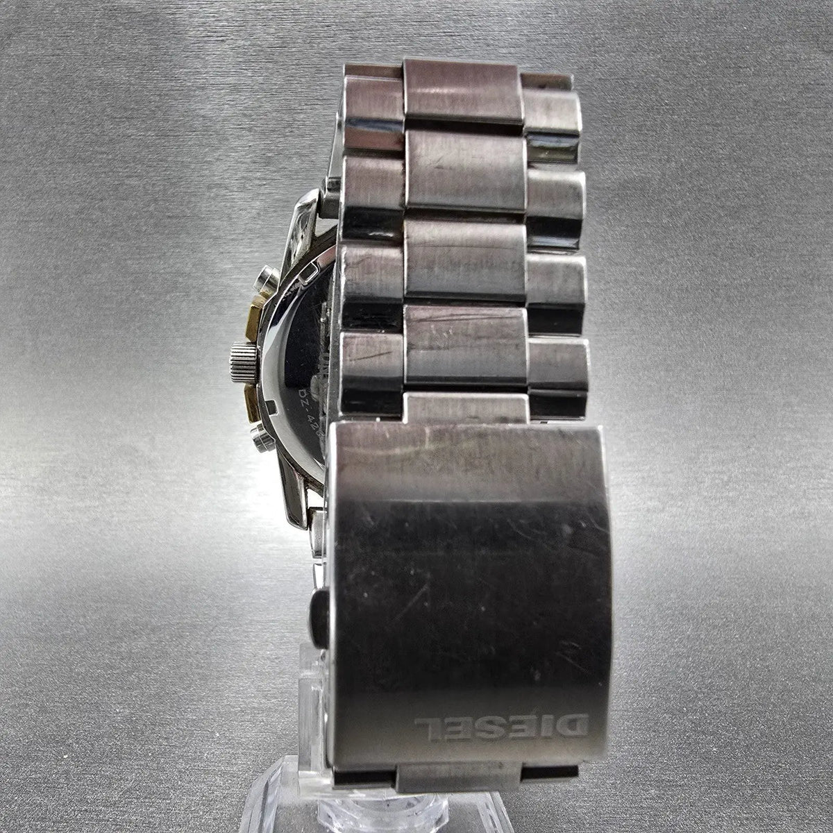 Diesel Mega Chief Chronograph Watch Men 45mm White Dial Steel Date DZ4265 PARTS8